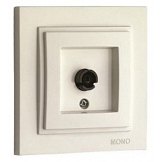 ТВ-розетка без рамки mono electric despina - larissa 500-000105-138